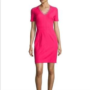Elie Tahari | Dresses | Elie Tahari Mesh Dress Sz 4 Front Zip With  Beautiful Mesh Details | Poshmark